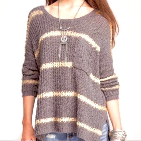 Free People Greenwich Village Striped Sweater - Picture 2 of 6